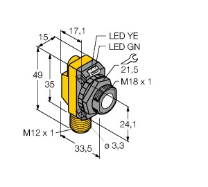 工作原理電感式角度傳感器TURCK，圖爾克技術(shù)參數(shù)