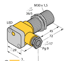 BI10-G30-Y1X電感式傳感器，德國TURCK